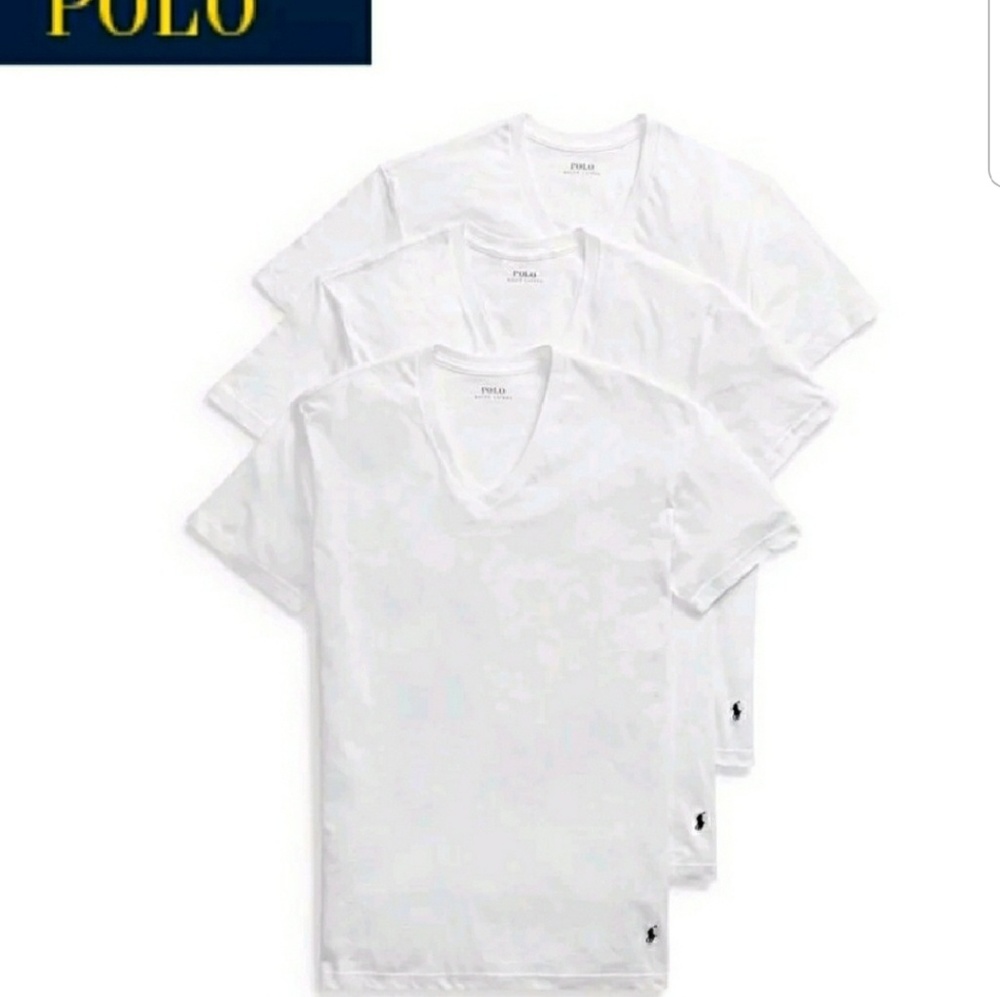POLO T Shirts  3 Pack  White  New L